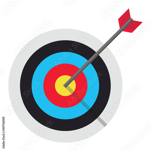 Dart target icon. aim element design. Vector illustration.