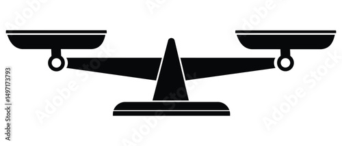 Scales icon vector illustration. Scales, Flat design, Libra vector icon. vector Justice scales. 