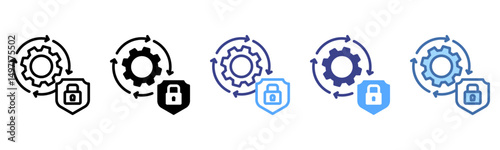 Security Automation icon sheet multi style collection
