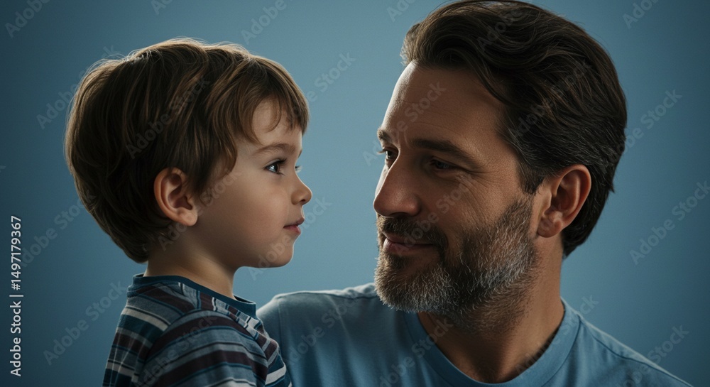 Fototapeta premium Father and child 