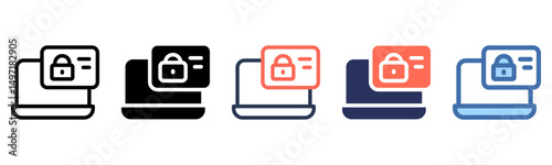 Password icon sheet multi style collection