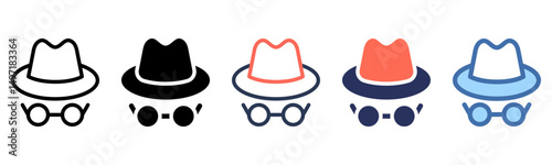 Spy icon sheet multi style collection