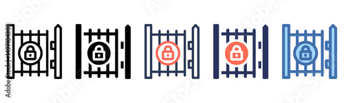 Gate icon sheet multi style collection