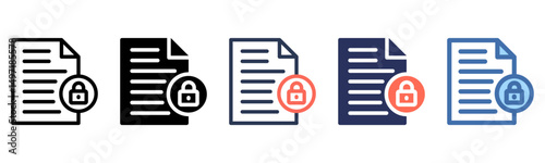 Document icon sheet multi style collection