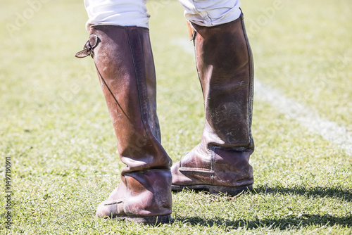 Male Polo Playing Riding Boots