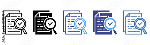 Evaluation icon sheet multi style collection
