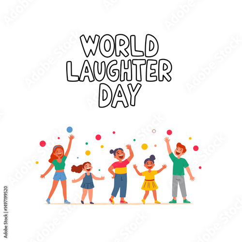A happy family on World Laughter Day