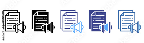 Publication icon sheet multi style collection