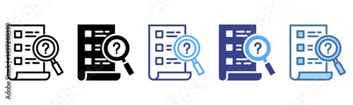 Inquiry icon sheet multi style collection