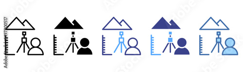 Field Work icon sheet multi style collection