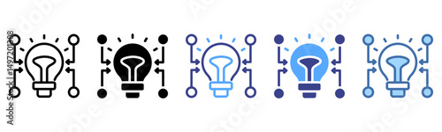 Synthesis icon sheet multi style collection