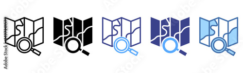 Exploration icon sheet multi style collection