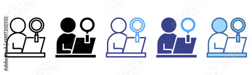 Examination icon sheet multi style collection
