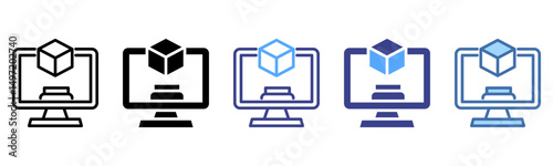 Simulation icon sheet multi style collection