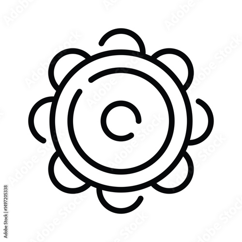 Have a look at this outline icon of jarocho