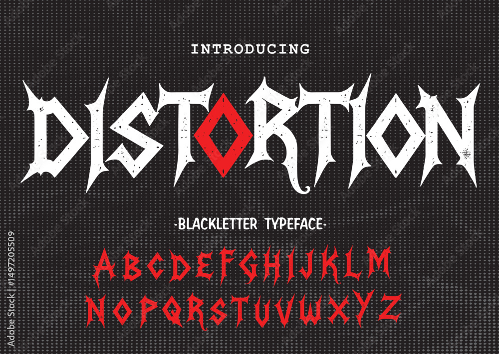 distortion font metal black font typeface, black alphabet, metal font, rock font, horror font , scary font. rock punk font 