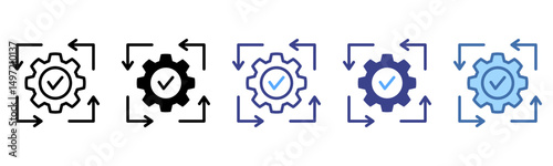Progress icon sheet multi style collection