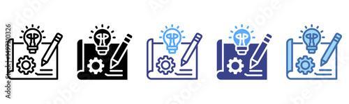 Prototype  icon sheet multi style collection