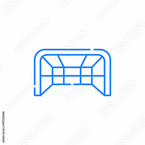 football goal icon sign vector