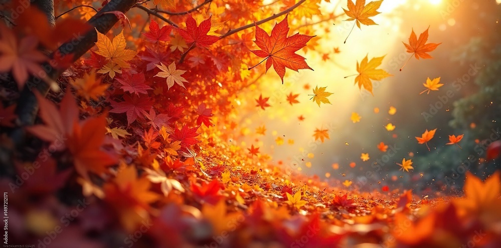 Autumn leaves swirling and dancing in a gust of wind, creating a vibrant, colorful vortex Perfect for autumn, nature, and weather themes , motion, flying, abstract Autumn leaves swirling and dancing in a gust of wind, creating a vibrant, colorful vortex Perfect for autumn, nature, and weather themes , motion, flying, abstract