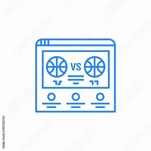 match preview icon sign vector