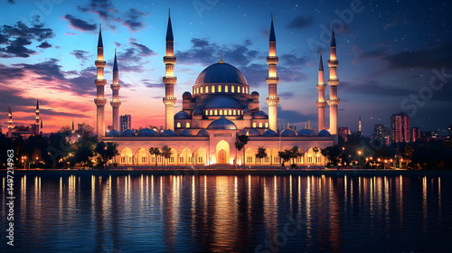 Eid-ul-adha and eid-ul-fitr mubarak and islamic greeting card,poster,banner design,