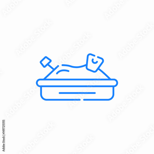 sand box icon sign vector