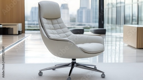 Elegant Modern Office Chair Design in a Luxurious Workspace