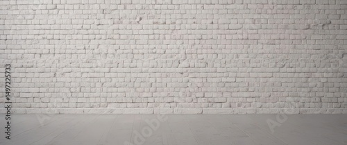 Clean white brick wall, soft light, ample copy space ,  copy space,  bricks,  overlay