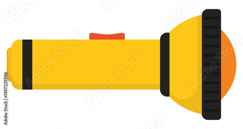 Flashlight icon isolated on white background.