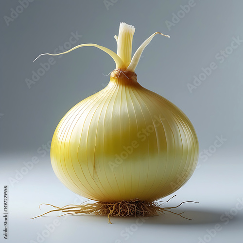 onion isolated on white