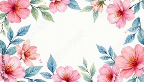 Delicate watercolor floral pattern, soft pastel shades , flowers, floral, feminine