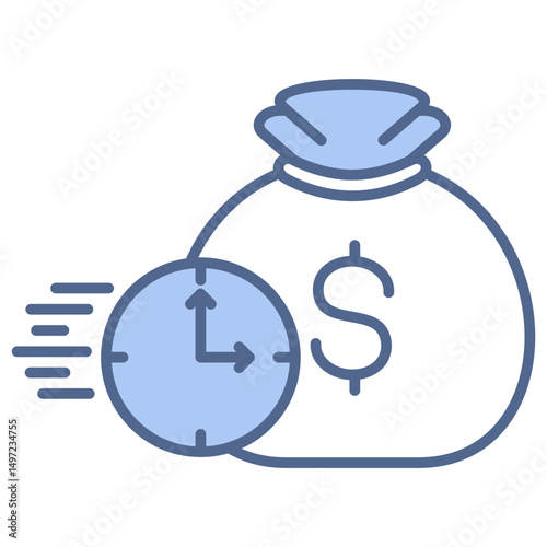 Funds Immediately Blue Icon