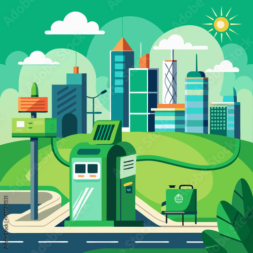 vector illustration of city