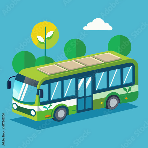 bus on the road