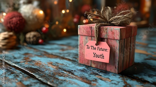 Gift box youth message wallpapers