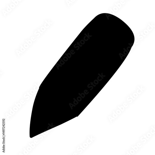 fountain pen silhouette vector