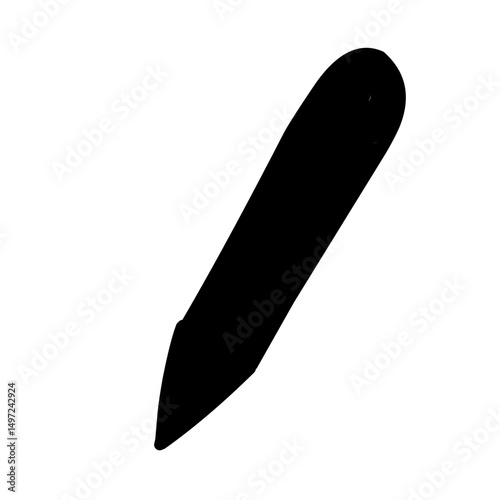 fountain pen silhouette vector