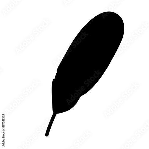 fountain pen silhouette vector