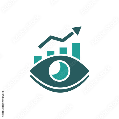 predictive analytics icon. vector.Editable stroke.linear style sign for use web design,logo.Symbol illustration.