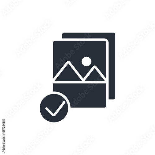 image recognition icon. vector.Editable stroke.linear style sign for use web design,logo.Symbol illustration.
