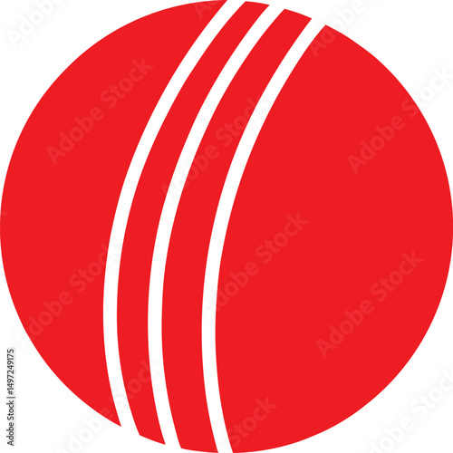 Cricket ball icon, wooden ball icon vector