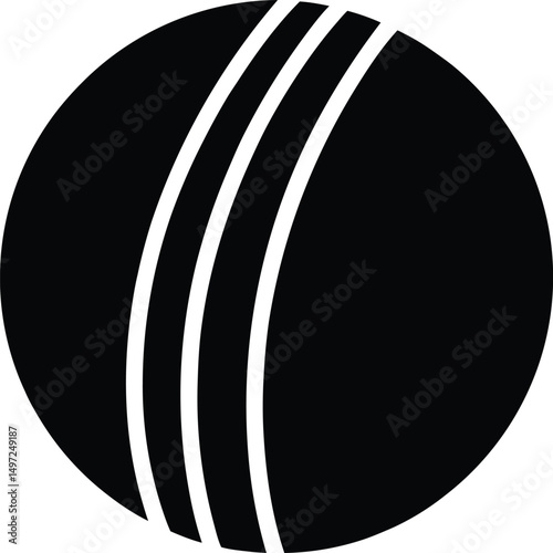 Cricket ball icon, wooden ball icon vector
