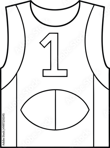 sports team jersey icon sign vector