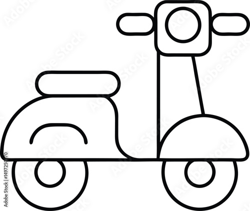 motorbike sign icon sign vector
