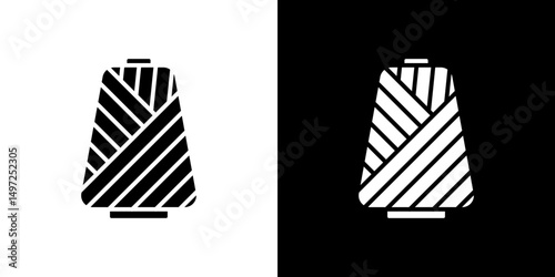 Yarn icon Vector in flat style. Collection silhouettes