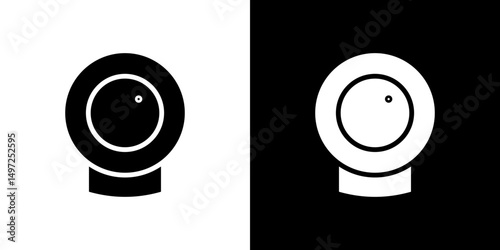 Web camera icon Vector in flat style. Collection silhouettes