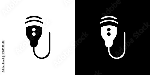 Ultrasound icon Vector in flat style. Collection silhouettes