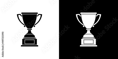 Swoosh Cup icon Vector in flat style. Collection silhouettes