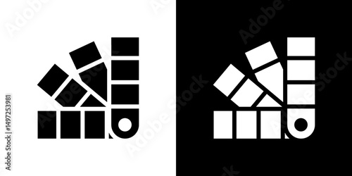 Swatch icon Vector in flat style. Collection silhouettes